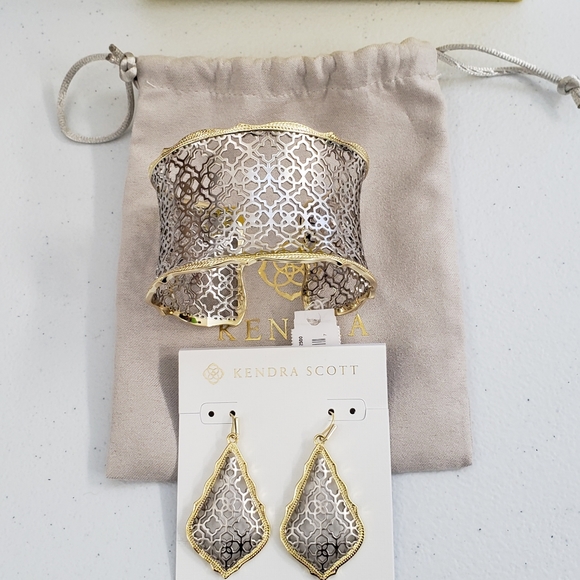 Stunning Kendra Scott Filigree Mix Bracelet and Earrings Set - Picture 2 of 2